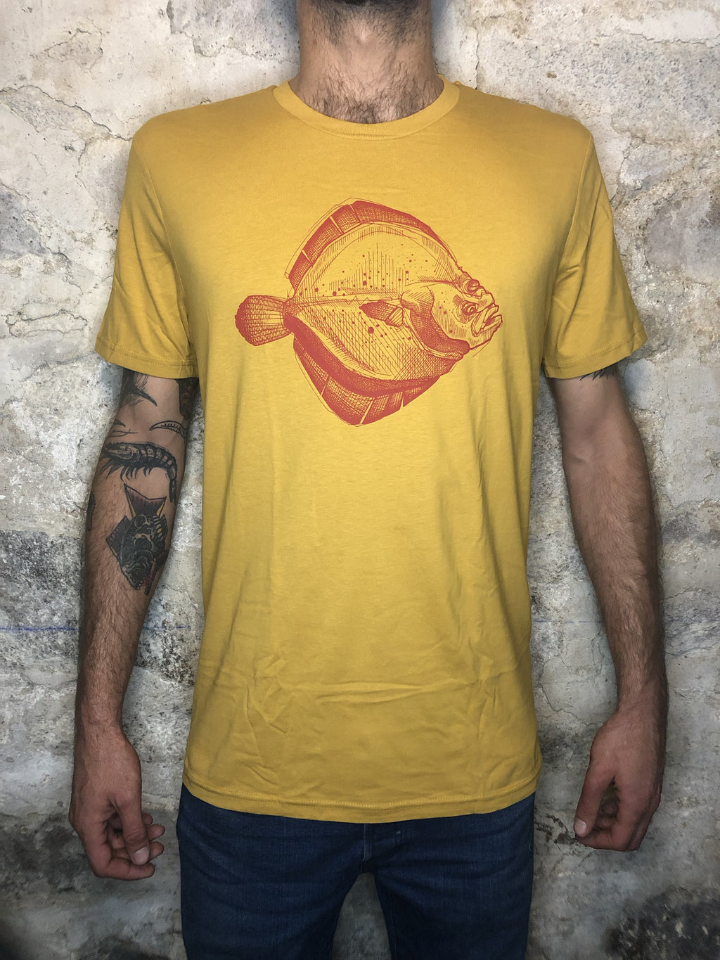 T-shirt - Turbot - Moutarde